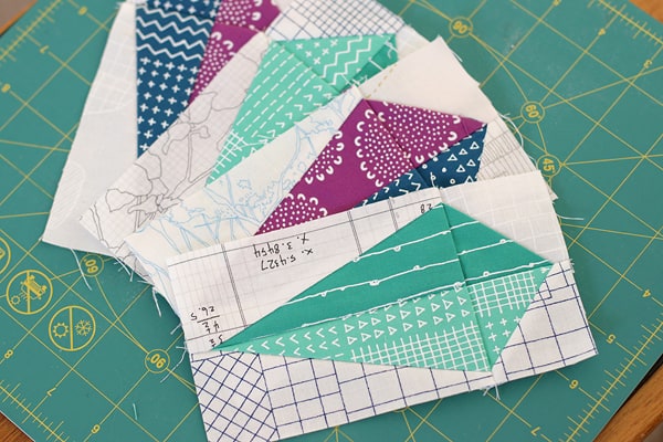 Half Rectangle Triangle Block Tutorial | Bonjour Quilts