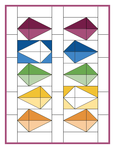 Scrappy Kites Mini Quilt Pattern - Bonjour Quilts