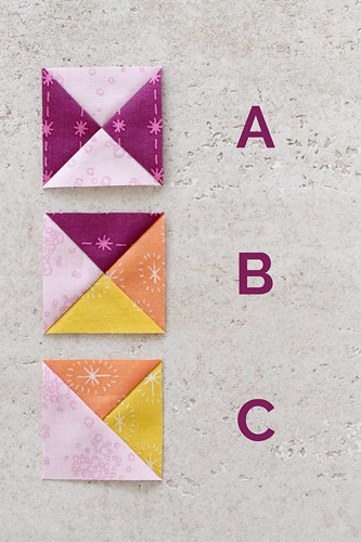 Hourglass Quilt Block Chart