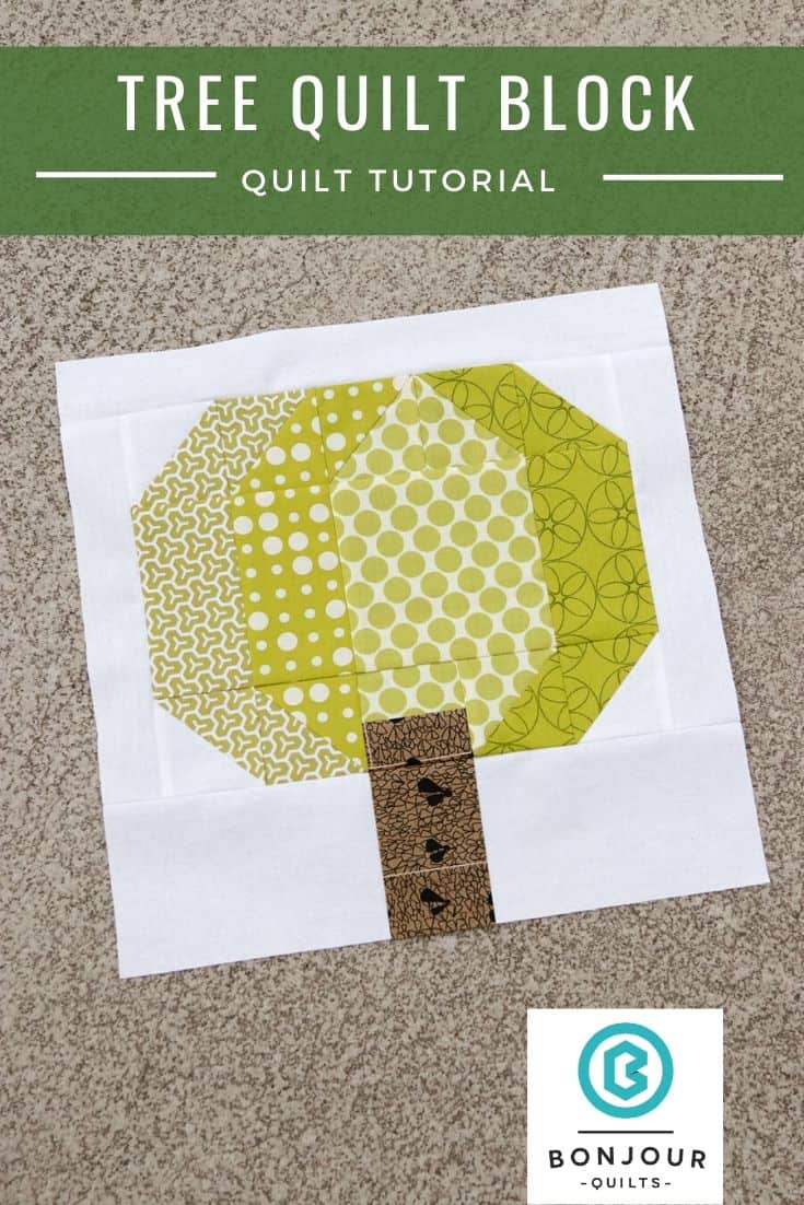 Printable Tree Quilt Block Pattern