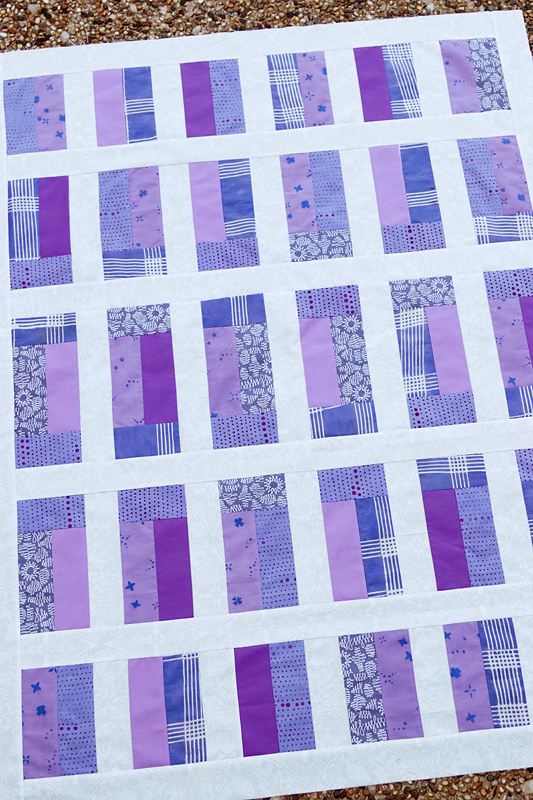 A Jelly Roll Quilt - Window Panes - Bonjour Quilts