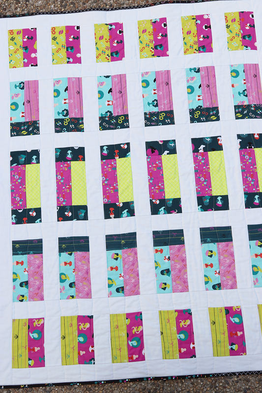 A Jelly Roll Quilt - Window Panes - Bonjour Quilts