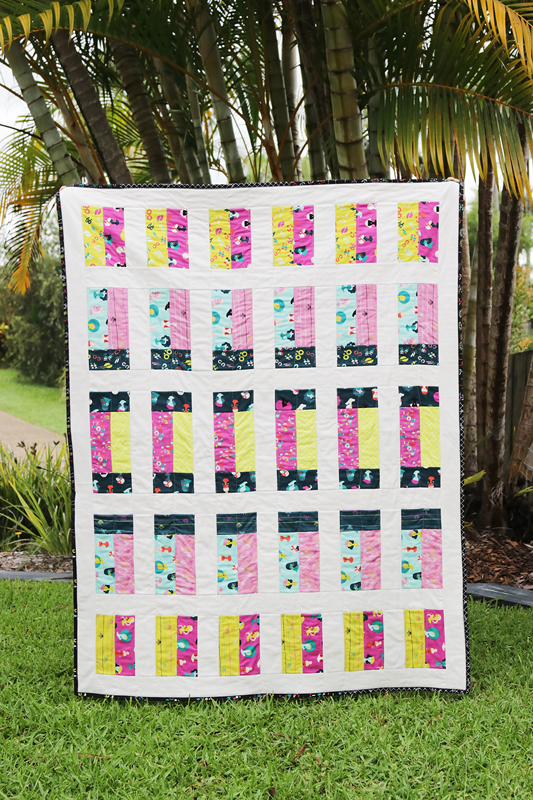 A Jelly Roll Quilt - Window Panes - Bonjour Quilts