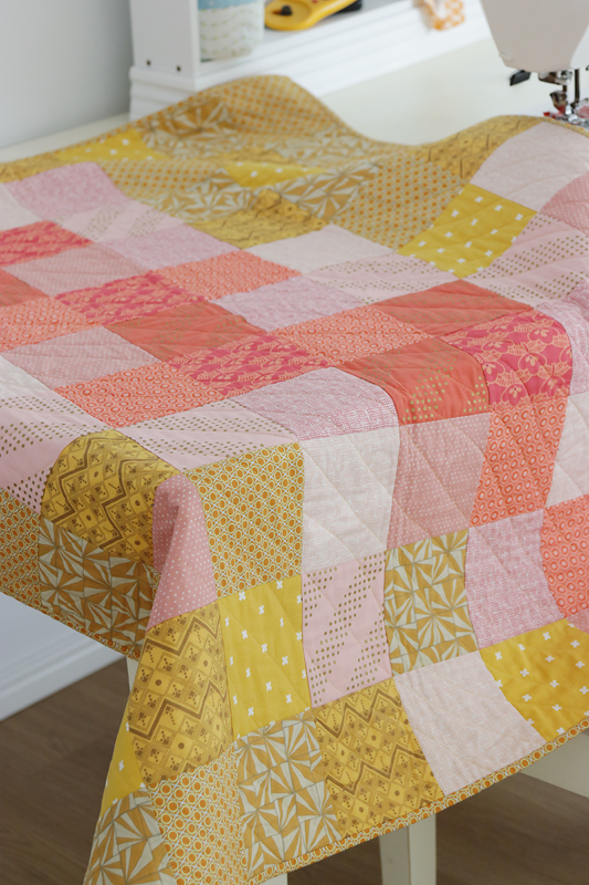 Sweet and Simple Squares Quilt Pattern - Bonjour Quilts