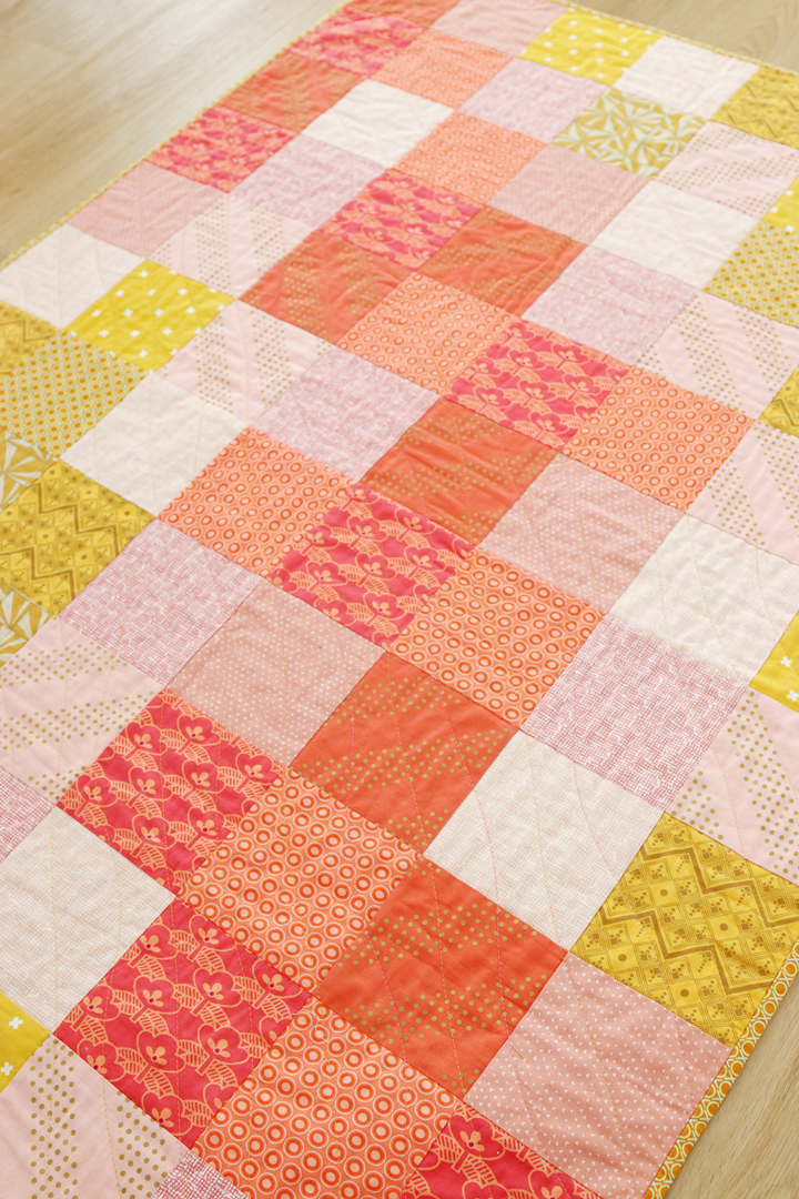 Sweet and Simple Squares Quilt Pattern - Bonjour Quilts