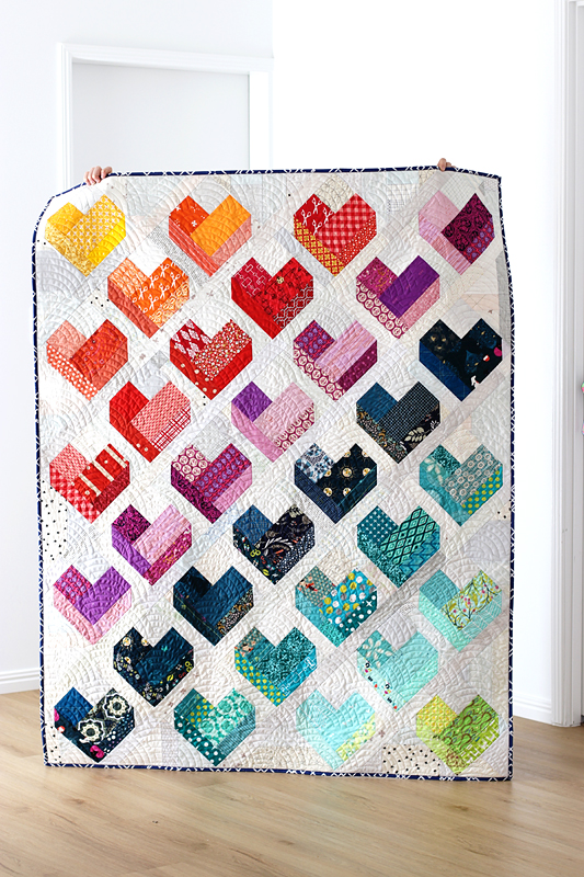 Mini Heart Quilted Square Bag